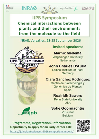 IJPB Symposium 2026 – Chemical interactions between plants and their environment: from the molecule to the field