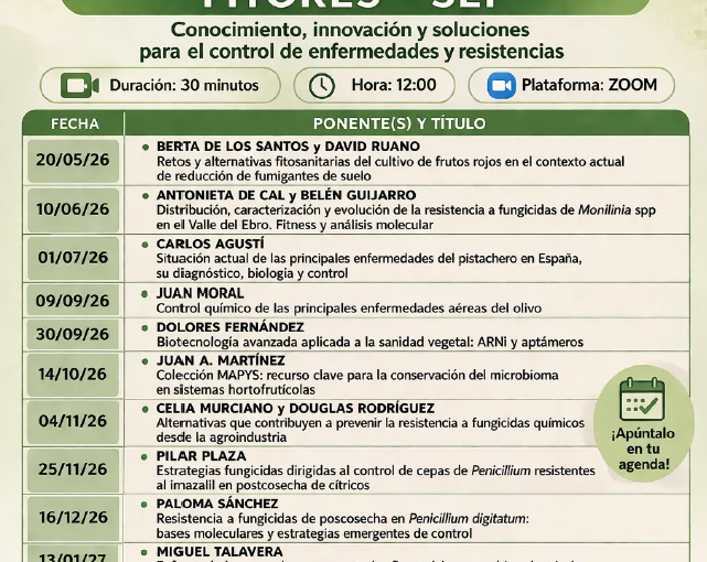 Imagen destacada de Ciclo de Seminarios FITORES-SEF 2.º SEMINARIO